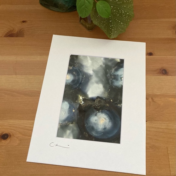 New Original Signed Artwork Alcohol Ink on Paper - Picture 1 of 6